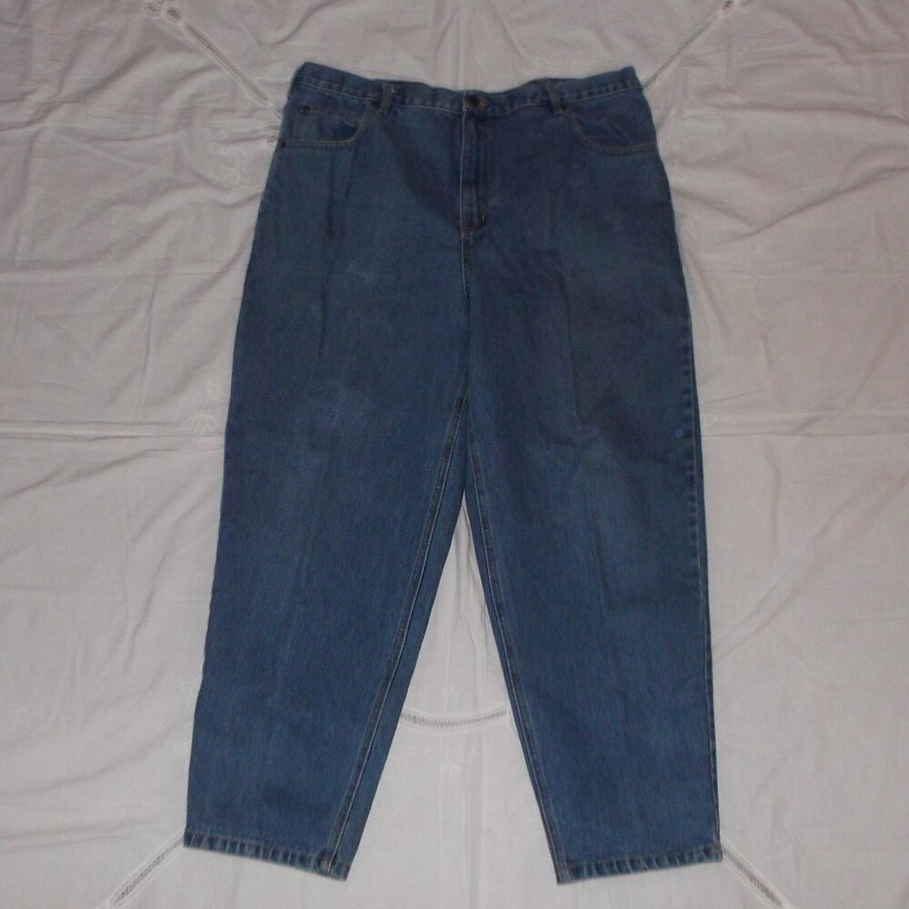 Mens Open Trails Blue Jeans - 40 X 29 - Straight Leg - Medium Wash